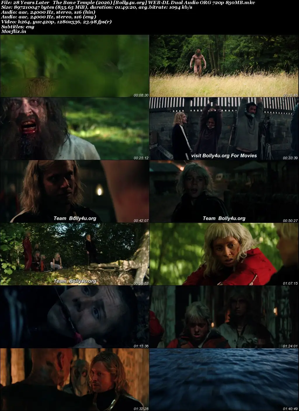 28 Years Later The Bone Temple 2026 WEB-DL Hindi Dual Audio ORG Full Movie Download 1080p  720p  480p
