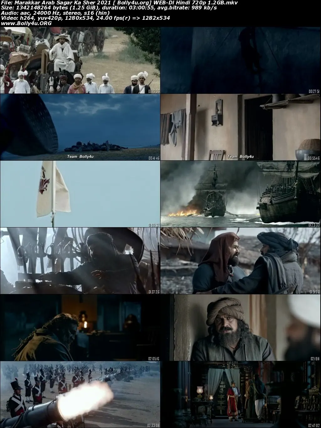 Marakkar Arab Sagar Ka Sher 2021 WEB-DL 500MB Hindi 480p Movie Download