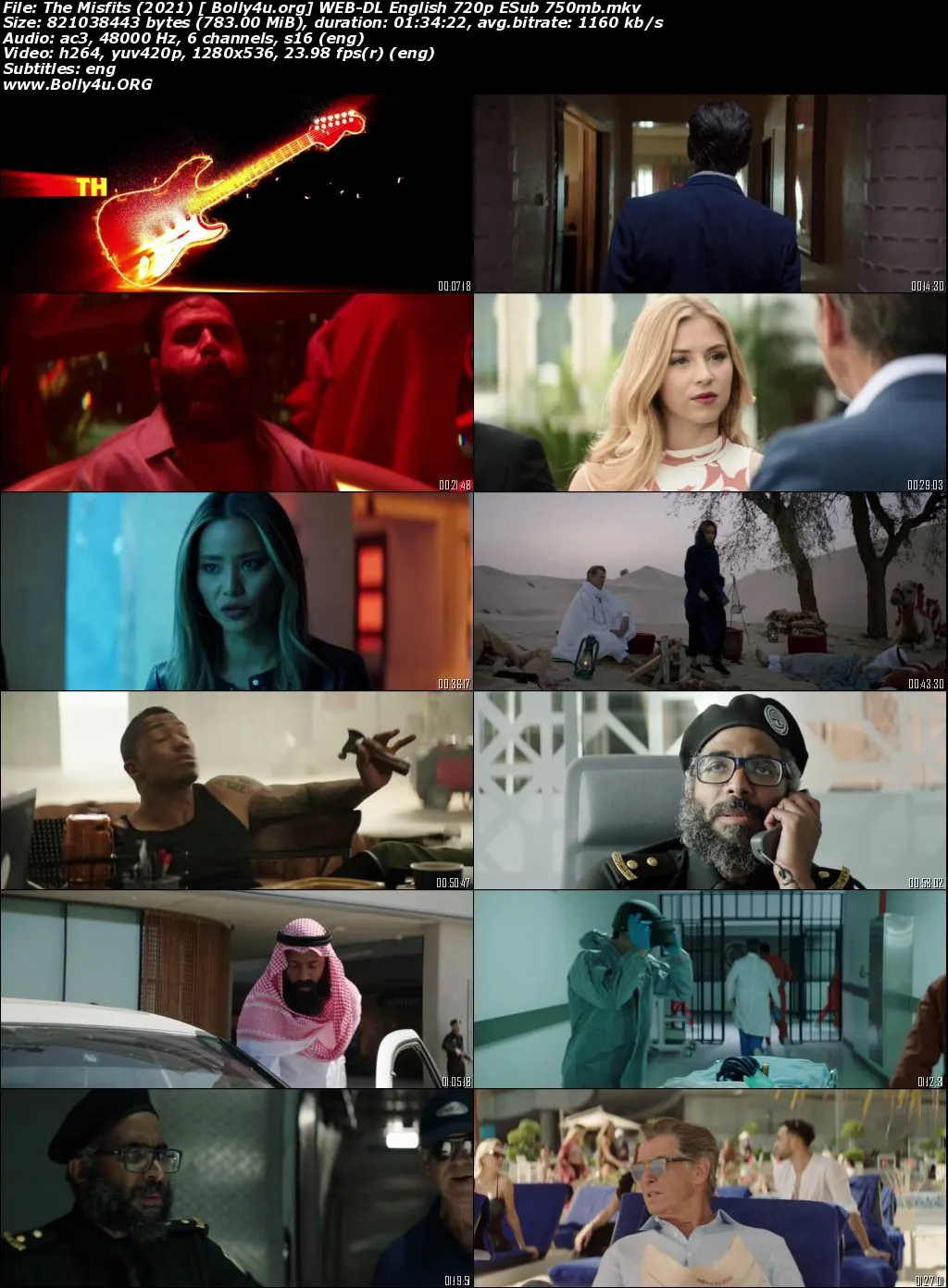 The Misfits 2021 WEB-DL 300Mb English 480p ESubs Download