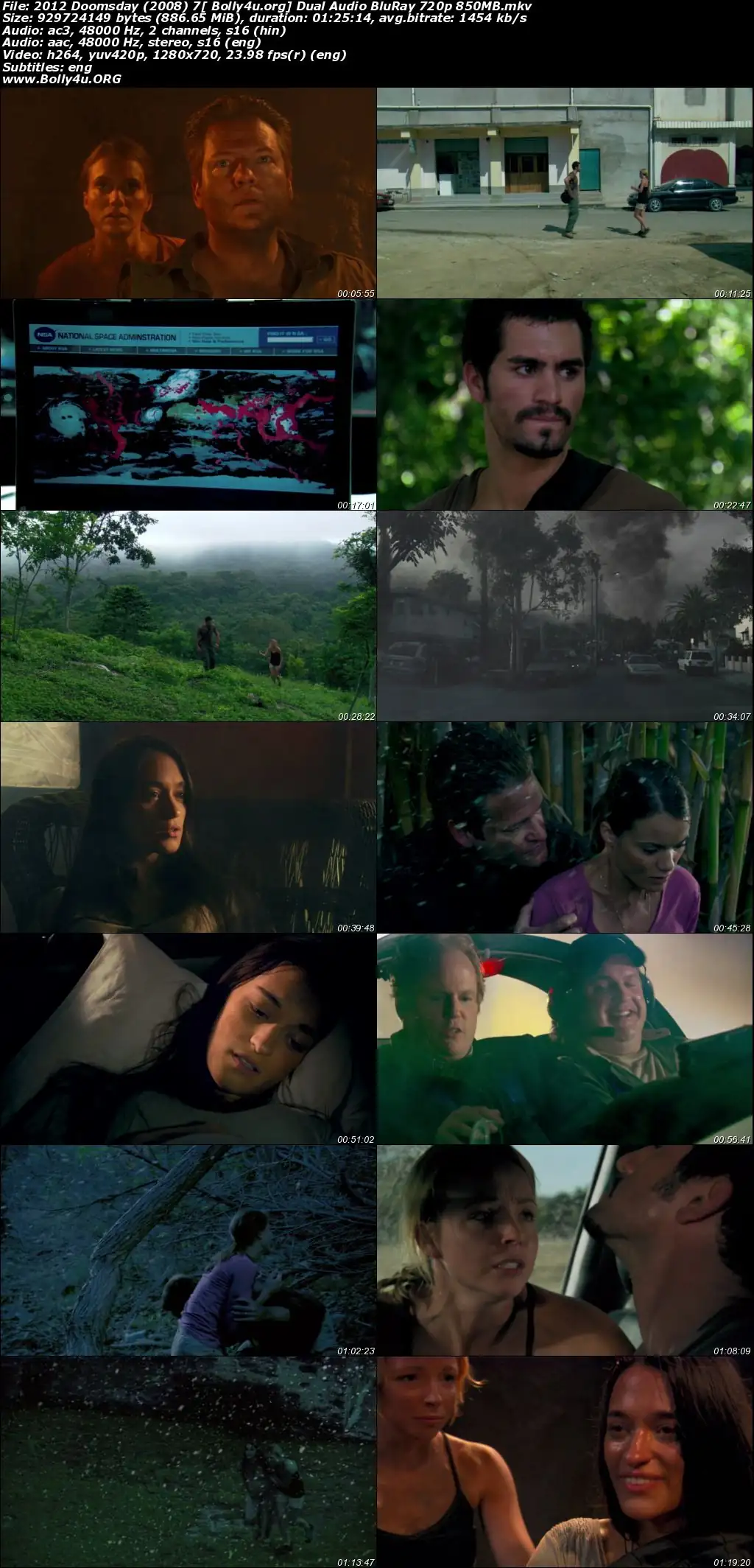 2012 Doomsday 2008 BluRay 850Mb Hindi Dual Audio 720p Download