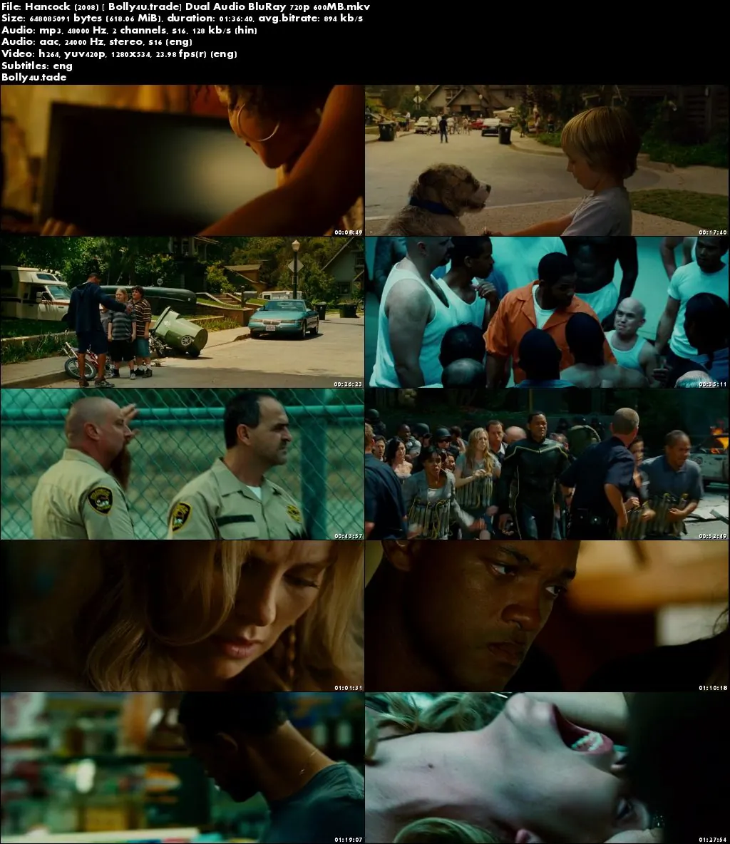 Hancock 2008 BluRay 300MB Full Hind Dual Audio Movie Download 480p