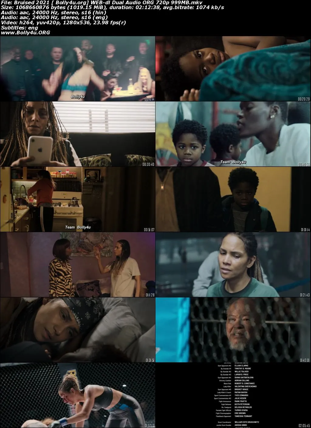Bruised 2021 WEB-DL 999Mb Hindi Dual Audio ORG 720p Download