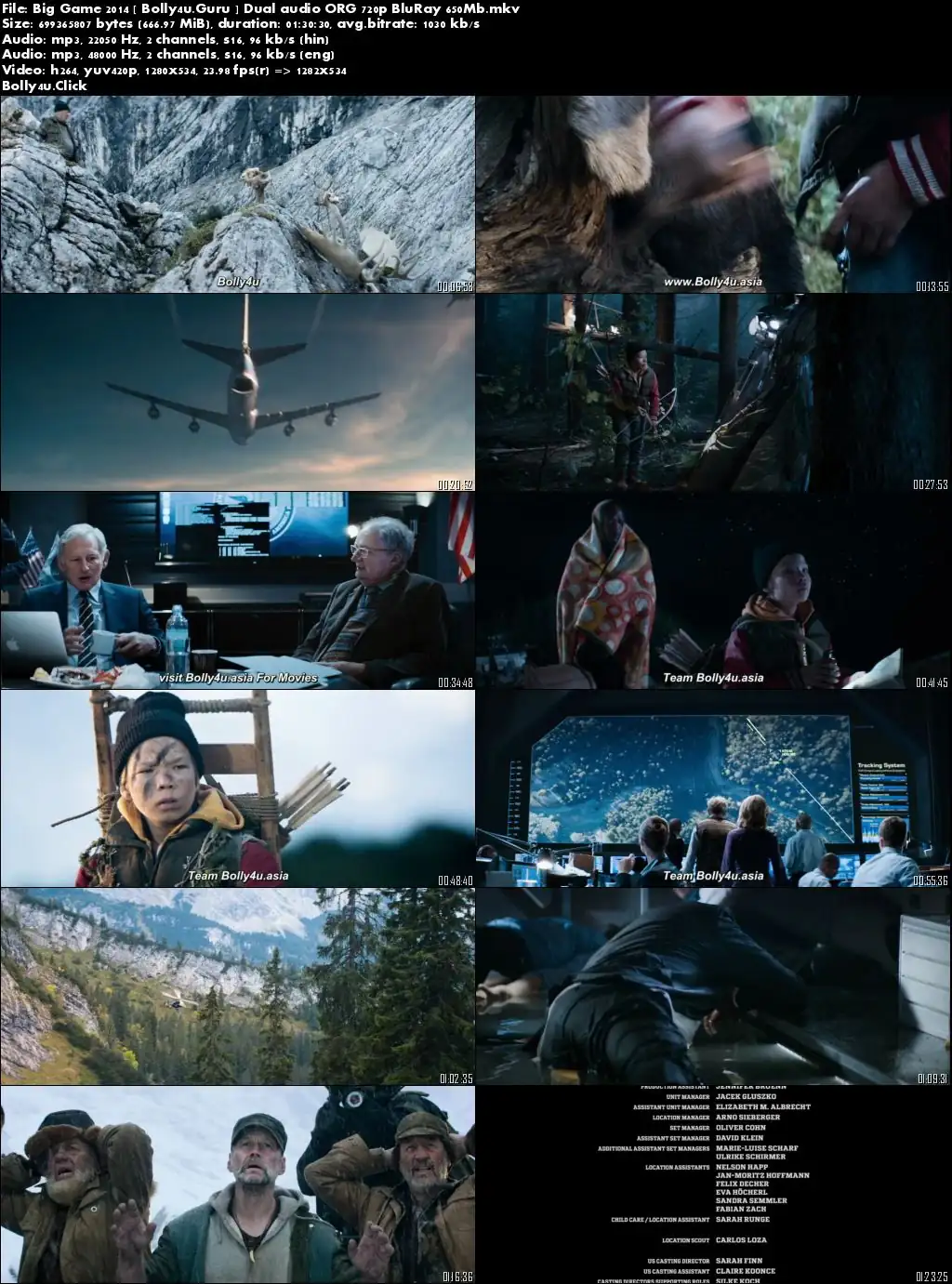 Big Game 2014 BRRip 300MB Hindi Dual Audio ORG 480p Download