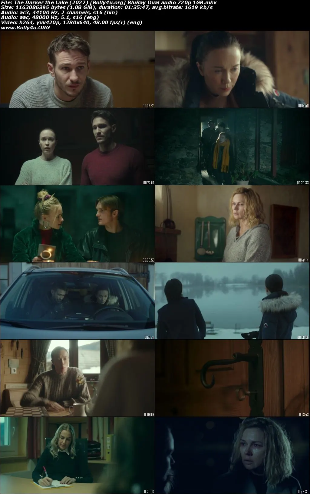 The Darker the Lake 2022 BluRay Hindi Dual Audio Full Movie Download 720p  480p