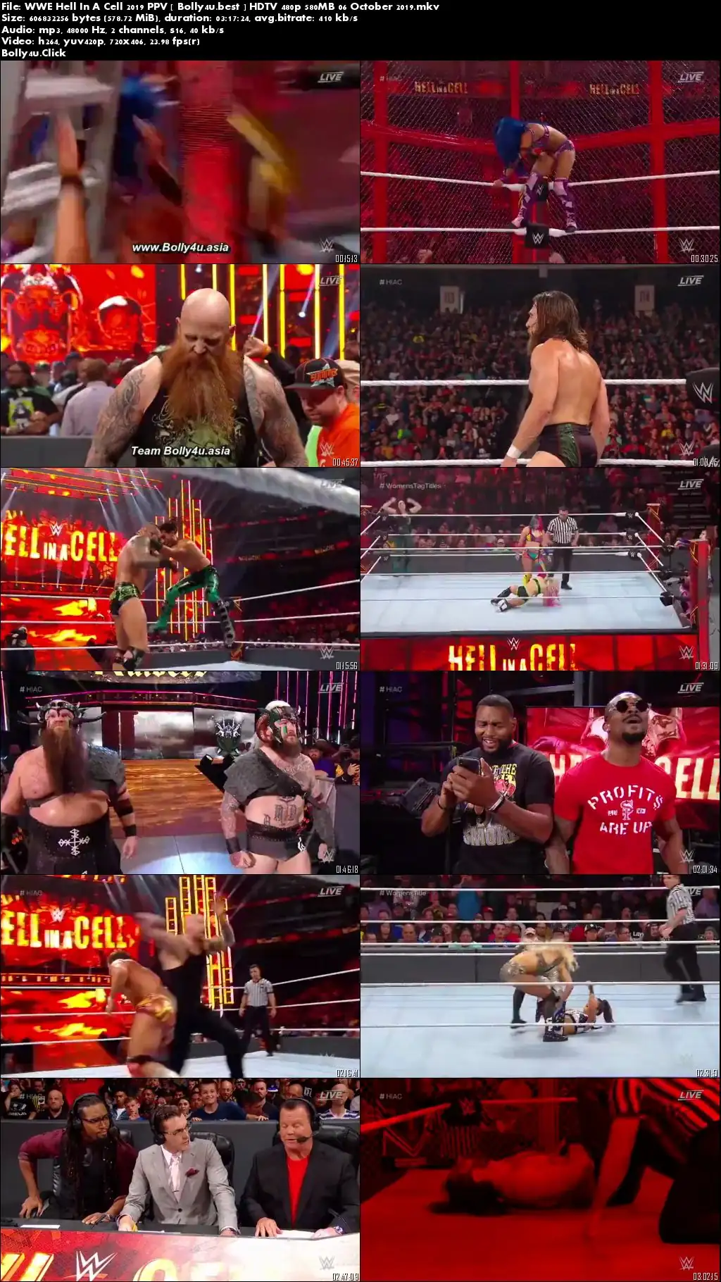WWE Hell In A Cell 2019 PPV HDTV 480p 550MB 06 October 2019 Download WWE Hell In A Cell 2019 PPV HDTV 480p 550MB 06 October 2019 Download