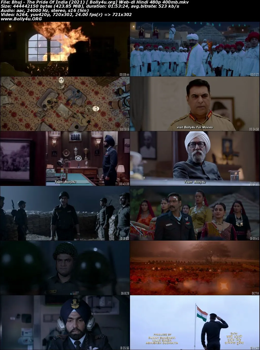 Bhuj The Pride Of India 2021 WEB-DL 400MB Hindi Movie Download 480p Bhuj The Pride Of India 2021 WEB-DL 400MB Hindi Movie Download 480p