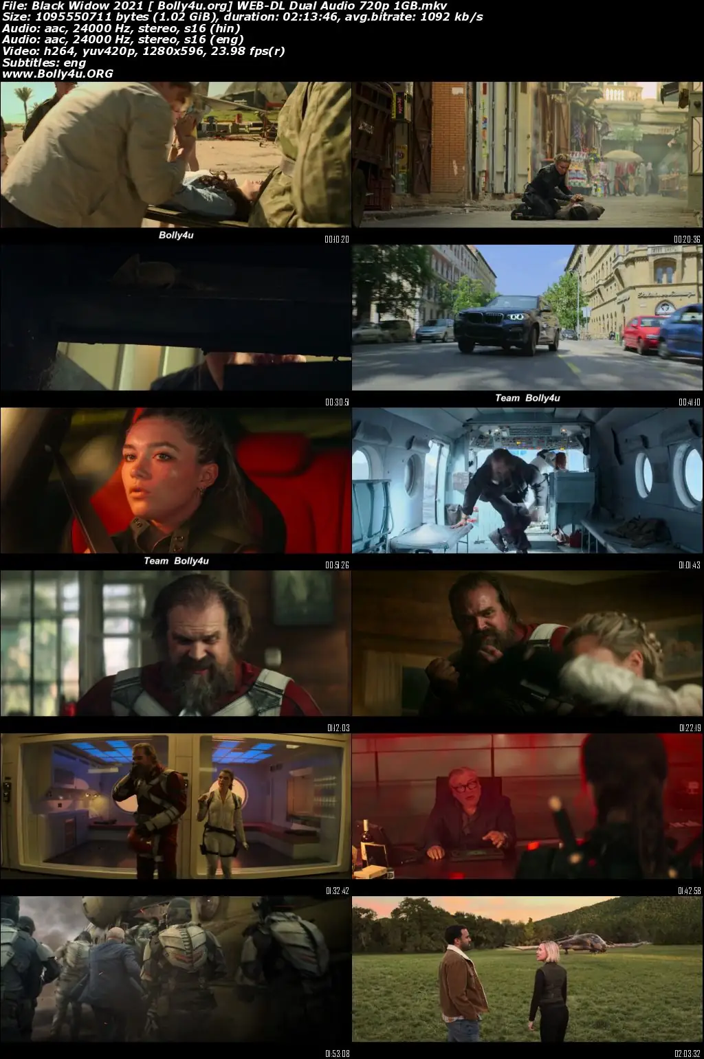 Black Widow 2021 WEB-DL 400MB Hindi Dual Audio ORG 480p Download