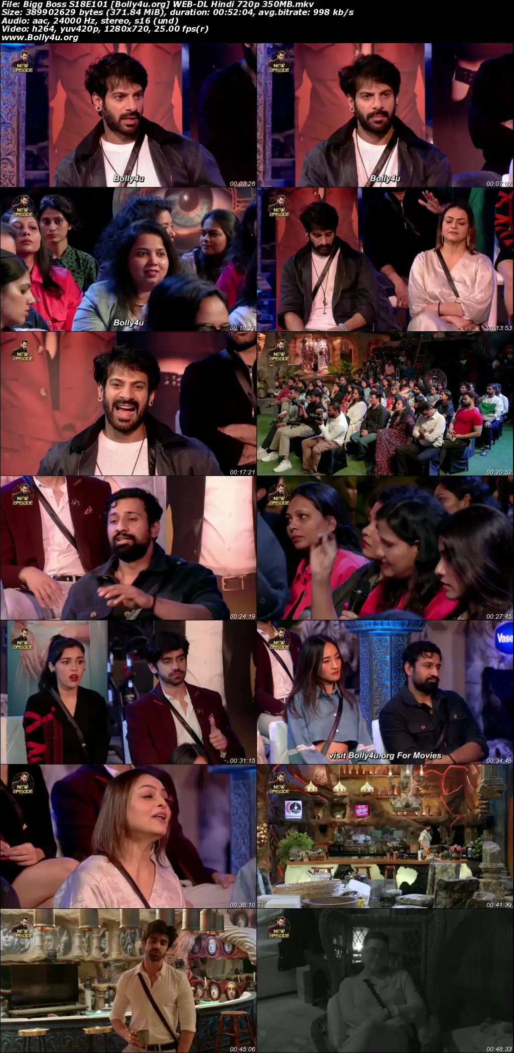 Bigg Boss 2024 WEB-DL Hindi S18E101 Download 720p  480p