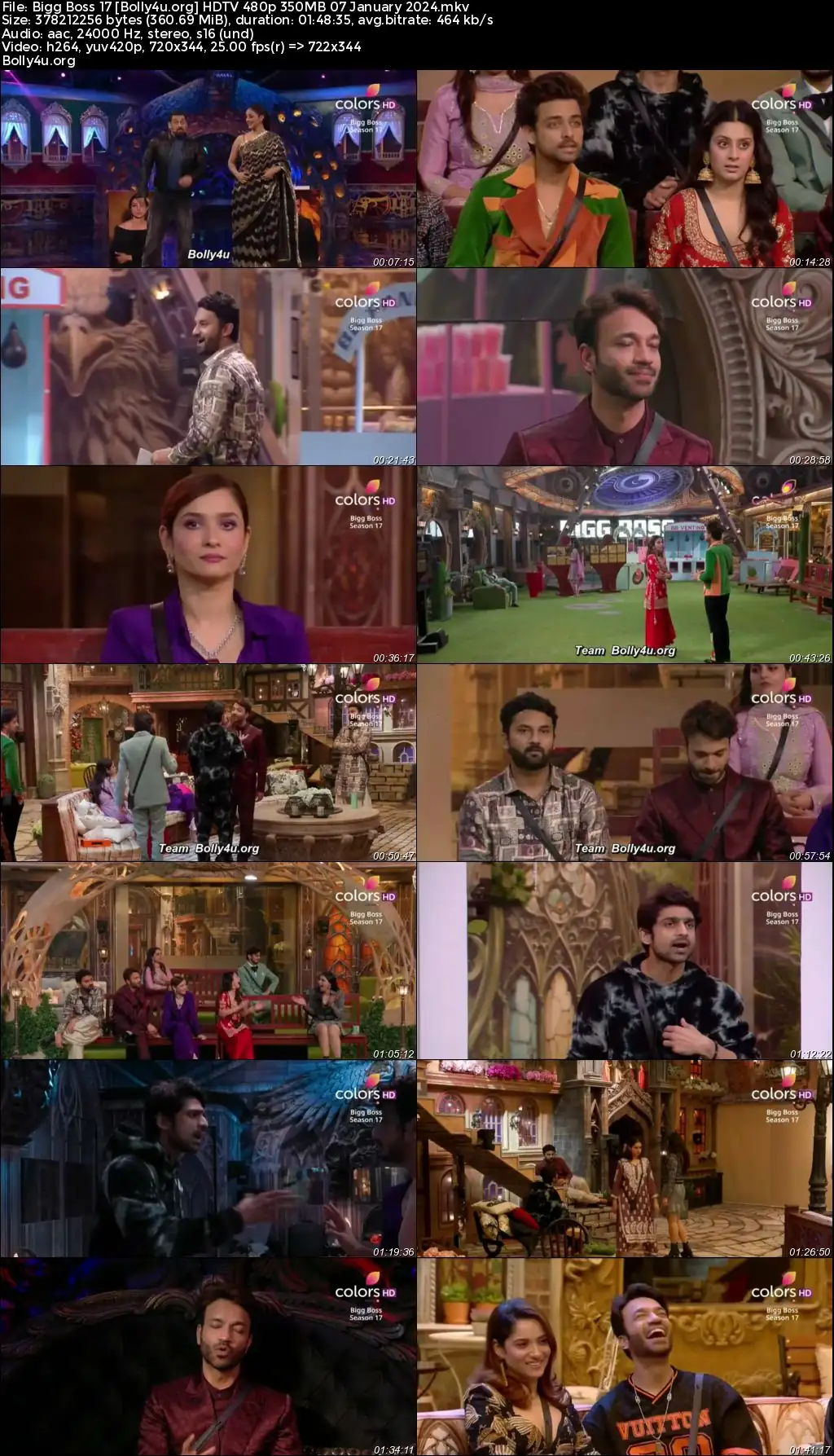 Bigg Boss 17 HDTV 480p 350MB 07 January 2024 Download Bigg Boss 17 HDTV 480p 350MB 07 January 2024 Download