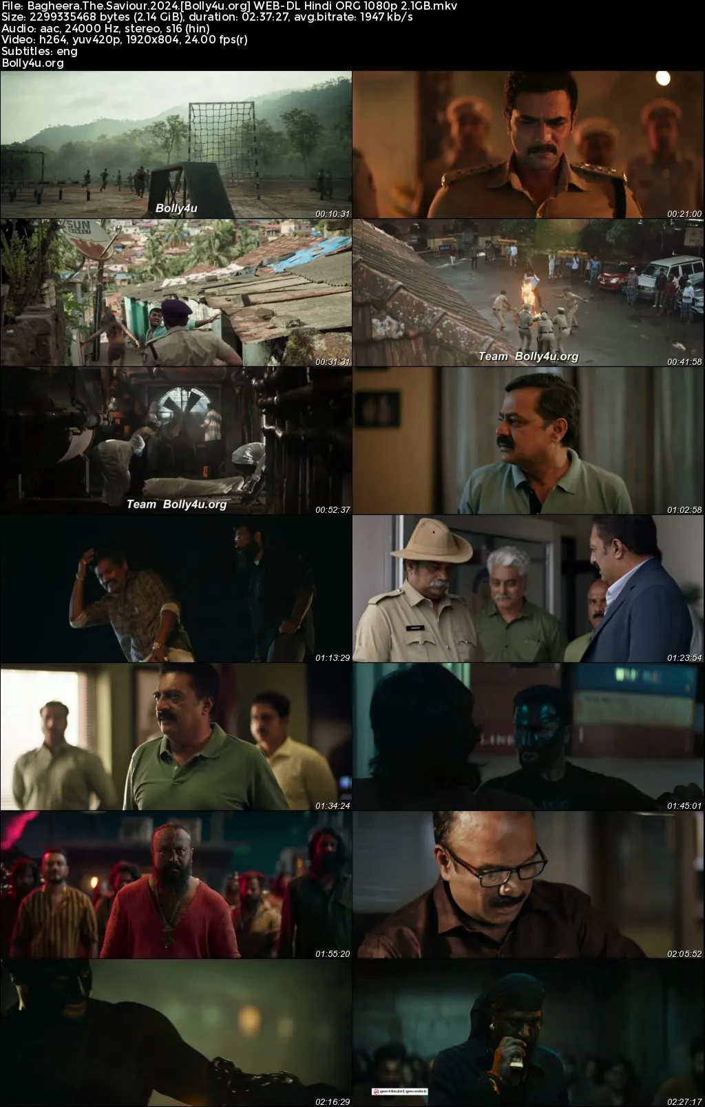 Bagheera 2024 WEB-DL Hindi Dubbed ORG Full Movie Download 1080p  720p  480p