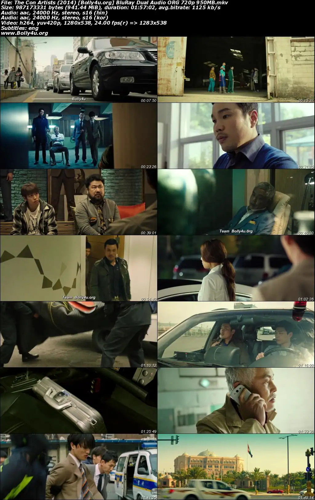 The Con Artists 2014 BluRay Hindi Dual Audio ORG Full Movie Download 1080p  720p  480p