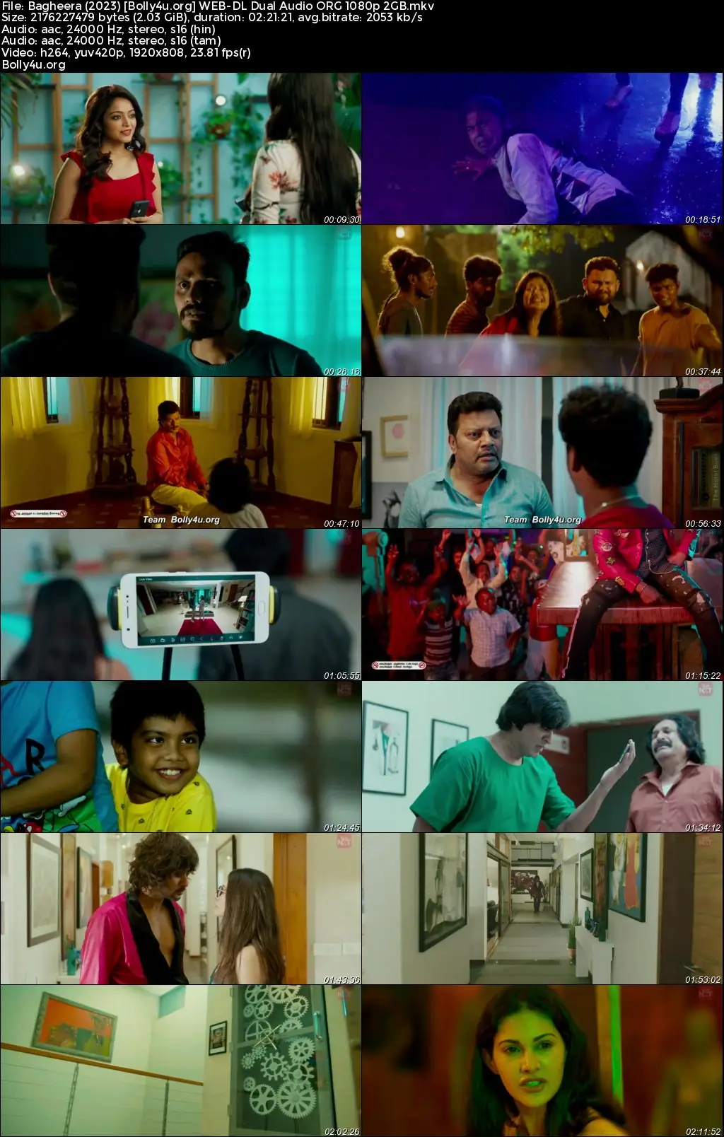 Bagheera 2023 WEB-DL UNCUT Hindi Dual Audio ORG Full Movie Download 1080p  720p  480p