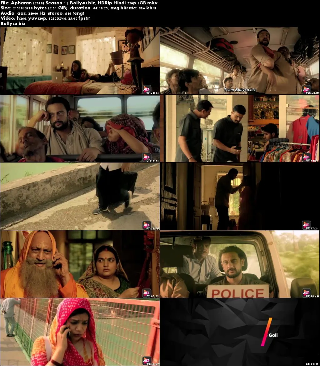 Apharan 2018 HDRip 800MB Complete Season 01 Hindi 480p Download