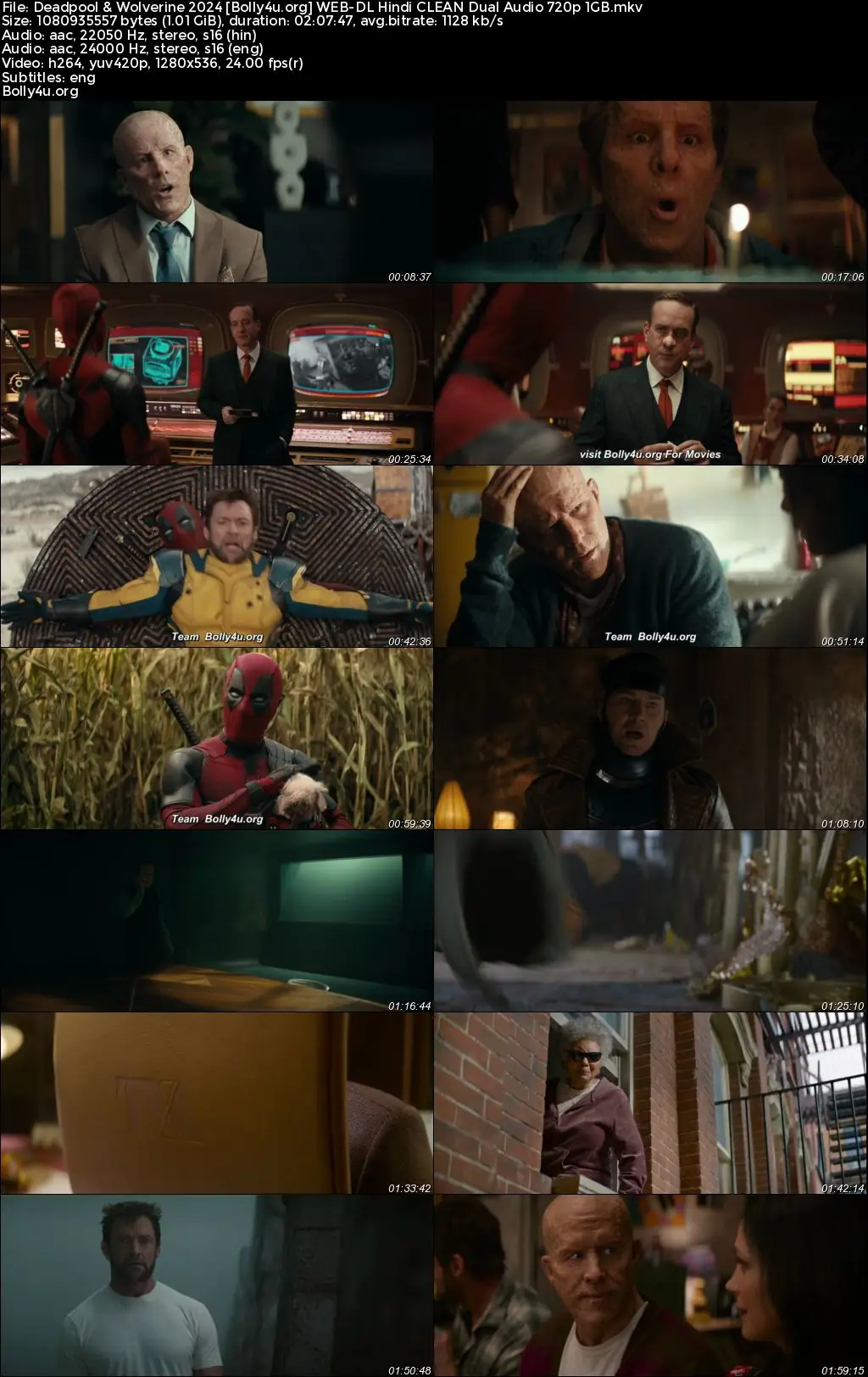 Deadpool and Wolverine 2024 WEB-DL Hindi CLEAN Dual Audio Full Movie Download 1080p  720p  480p