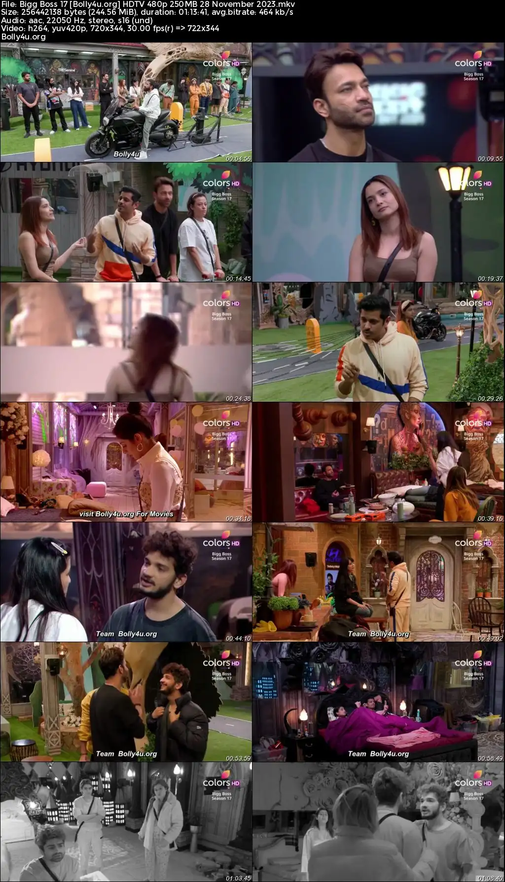  Bigg Boss 17 HDTV 480p 250MB 28 November 2023 Download