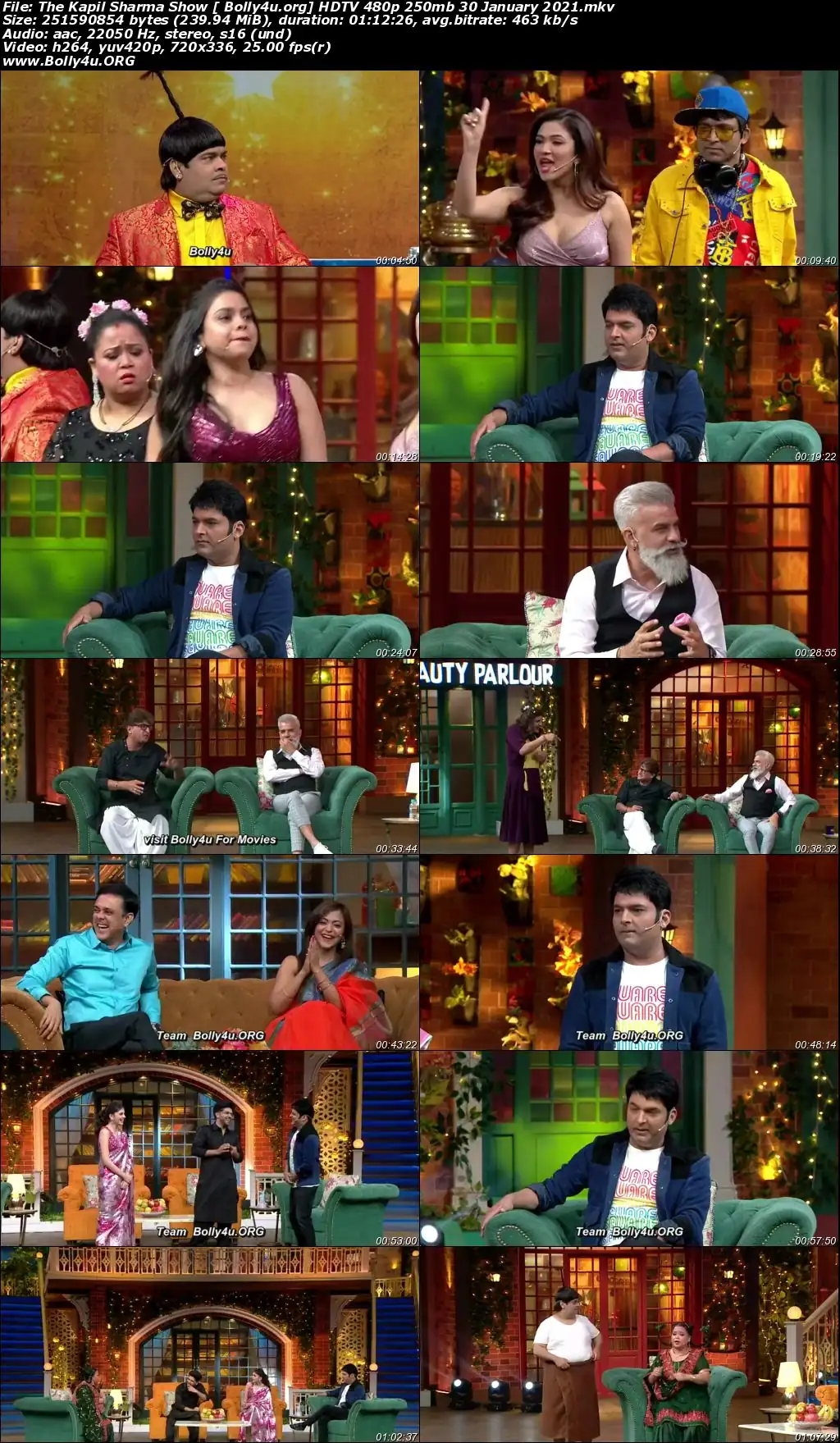 The Kapil Sharma Show HDTV 480p 250mb 30 January 2021 Download