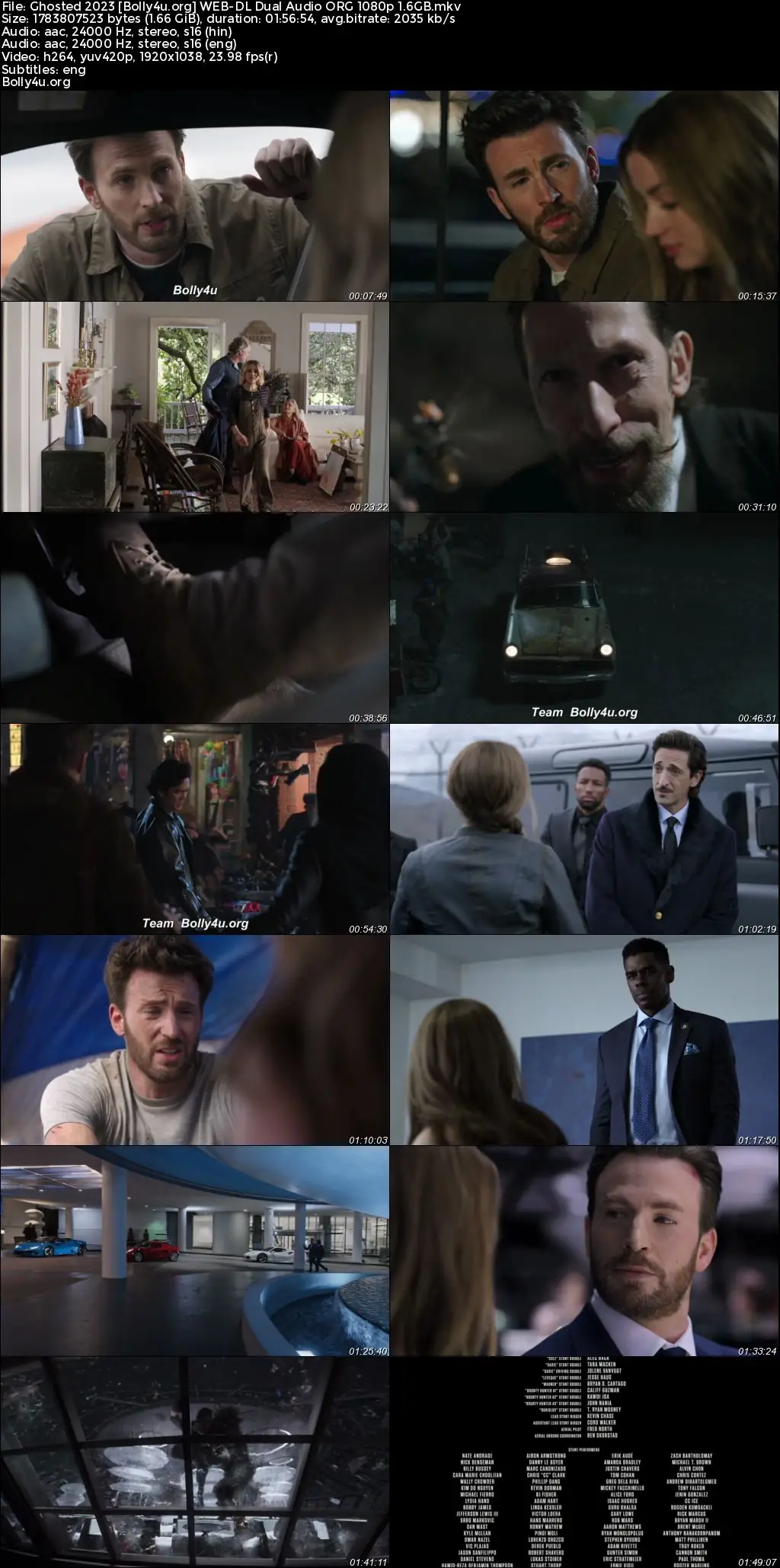 Ghosted 2023 WEB-DL Hindi Dual Audio ORG Full Movie Download 1080p  720p  480p