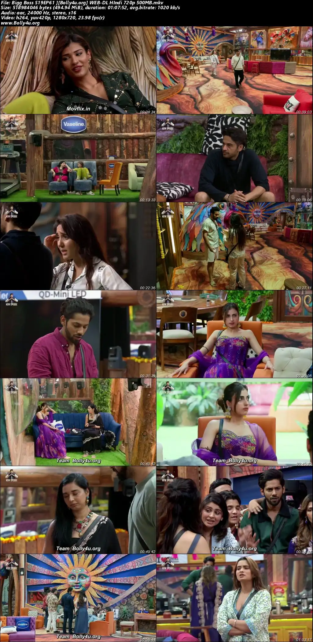 Bigg Boss 2025 WEB-DL Hindi S19EP61 Download 720p  480p
