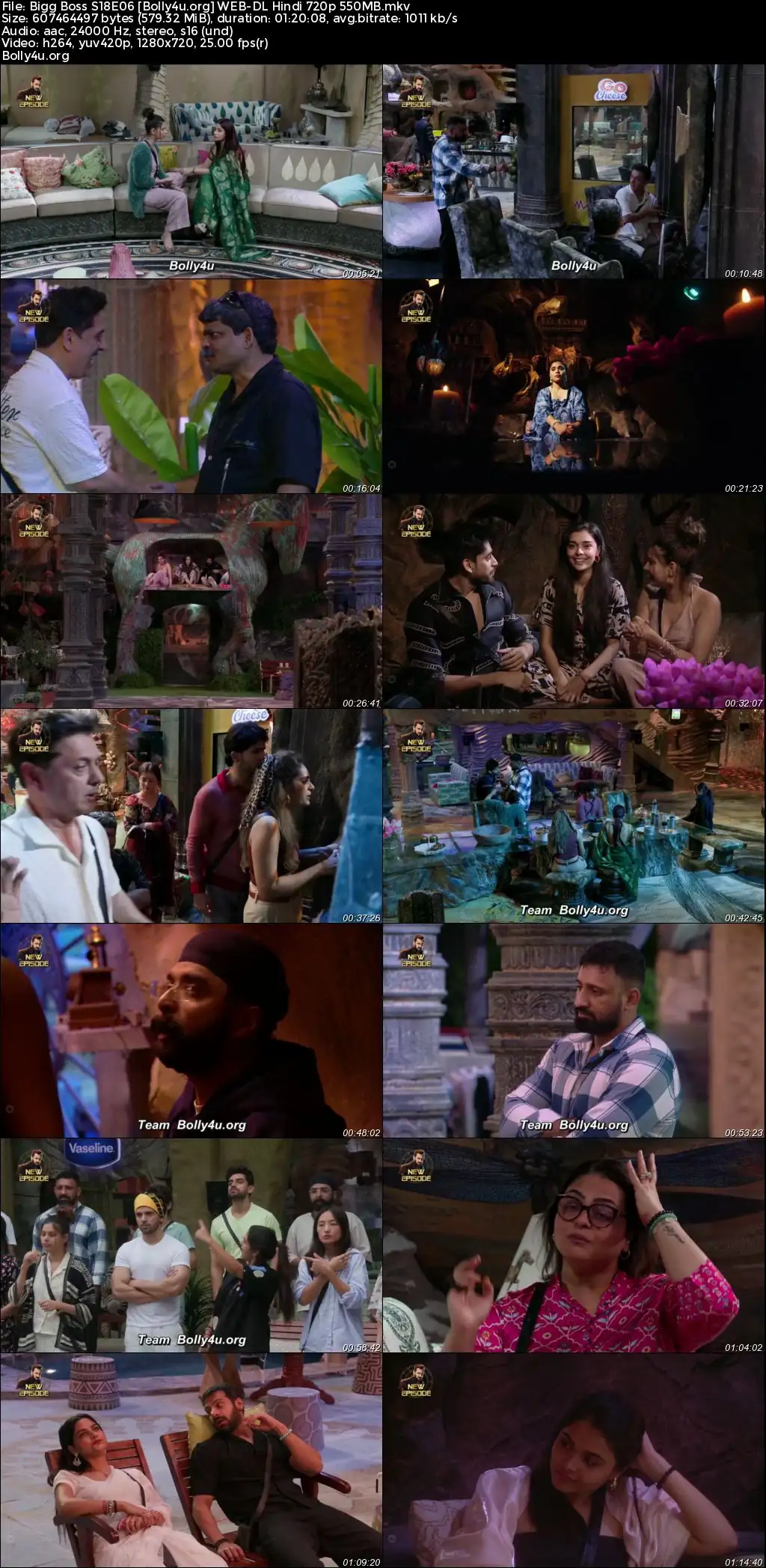 Bigg Boss 2024 WEB-DL Hindi S18E06 Download 720p  480p