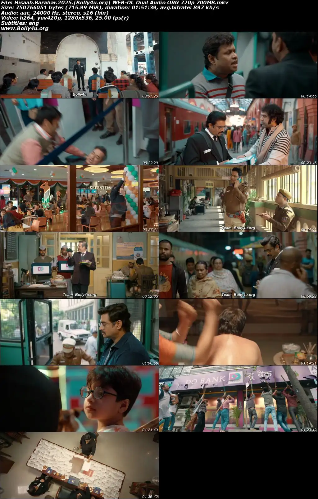 Hisaab Barabar 2025 WEB-DL Hindi Full Movie Download 1080p  720p  480p