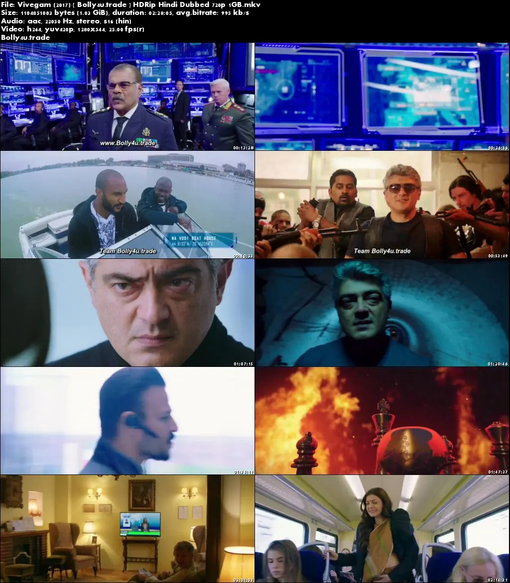 Vivegam 2017 HDRip 1GB UNCUT Hindi Dubbed 720p Download