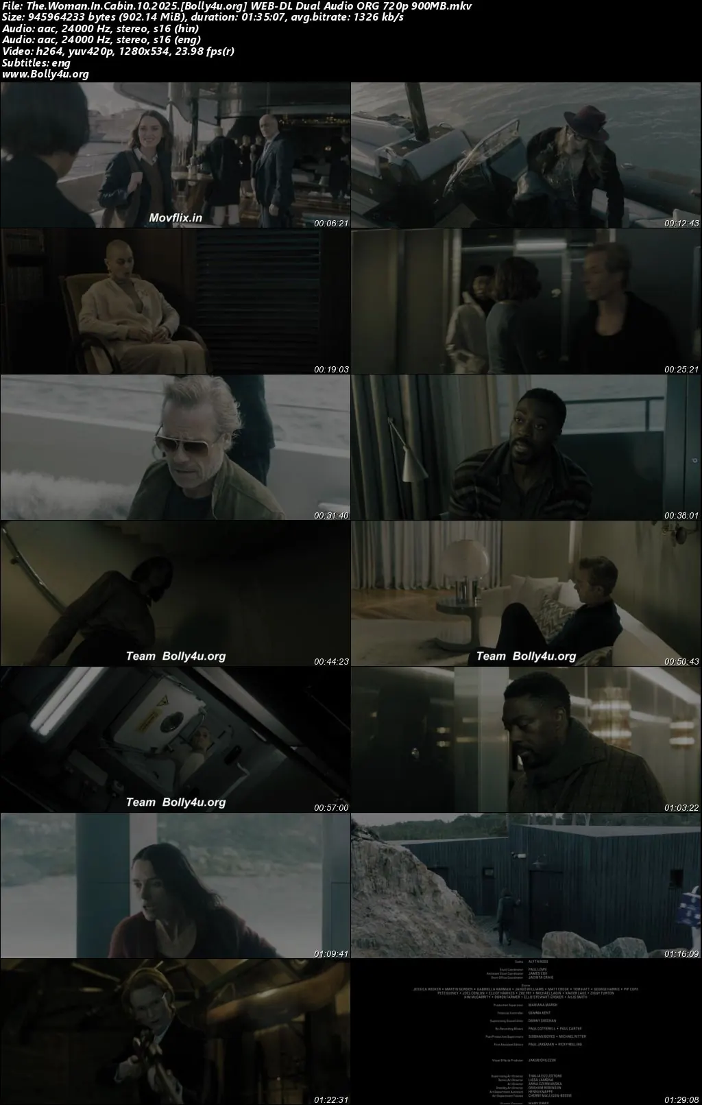The Woman In Cabin 10 2025 WEB-DL Hindi Dual Audio ORG Full Movie Download 1080p  720p  480p