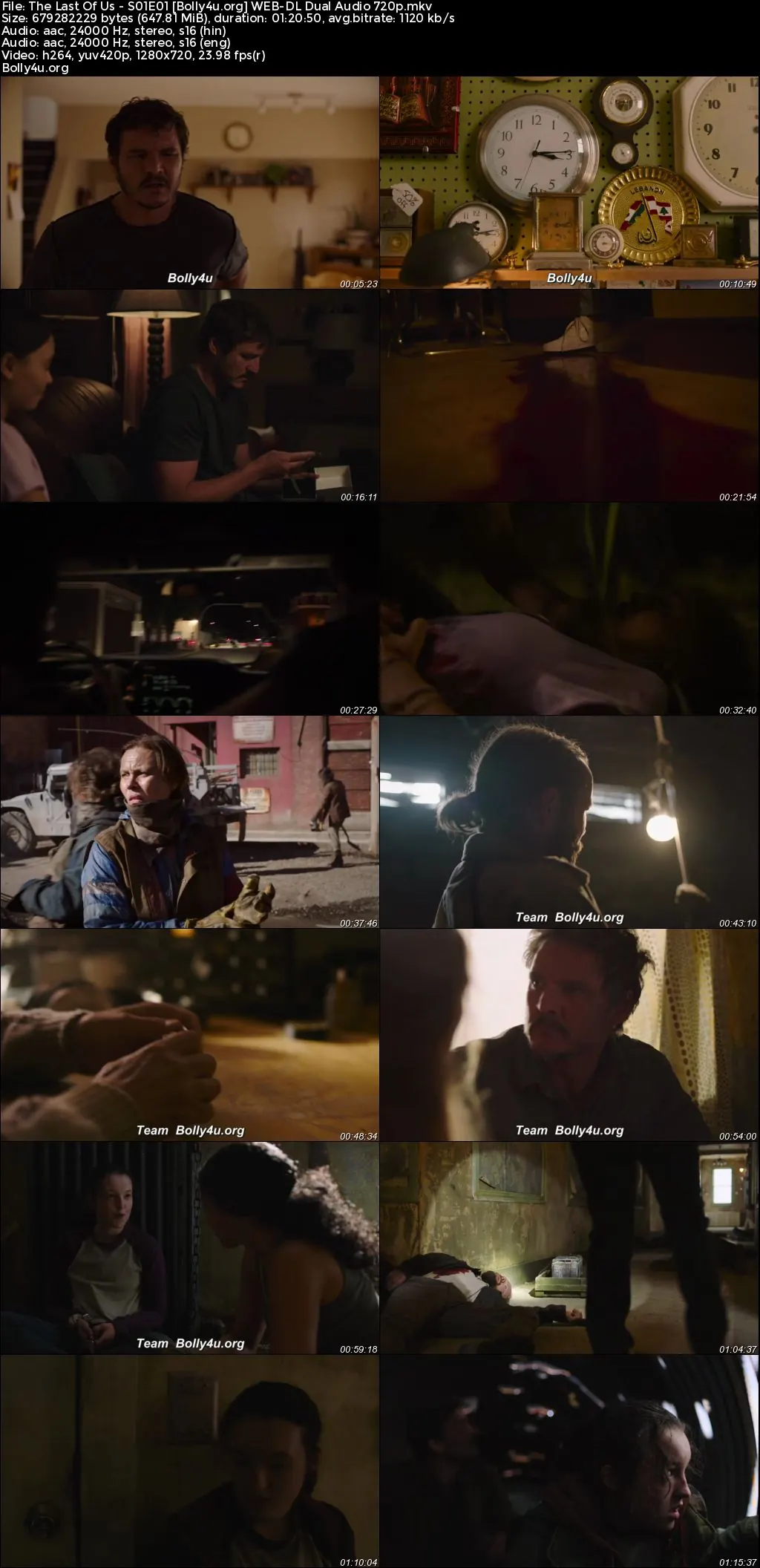 The Last Of Us 2023 WEB-DL Hindi Dual Audio ORG S01 Complete Download 720p  480p