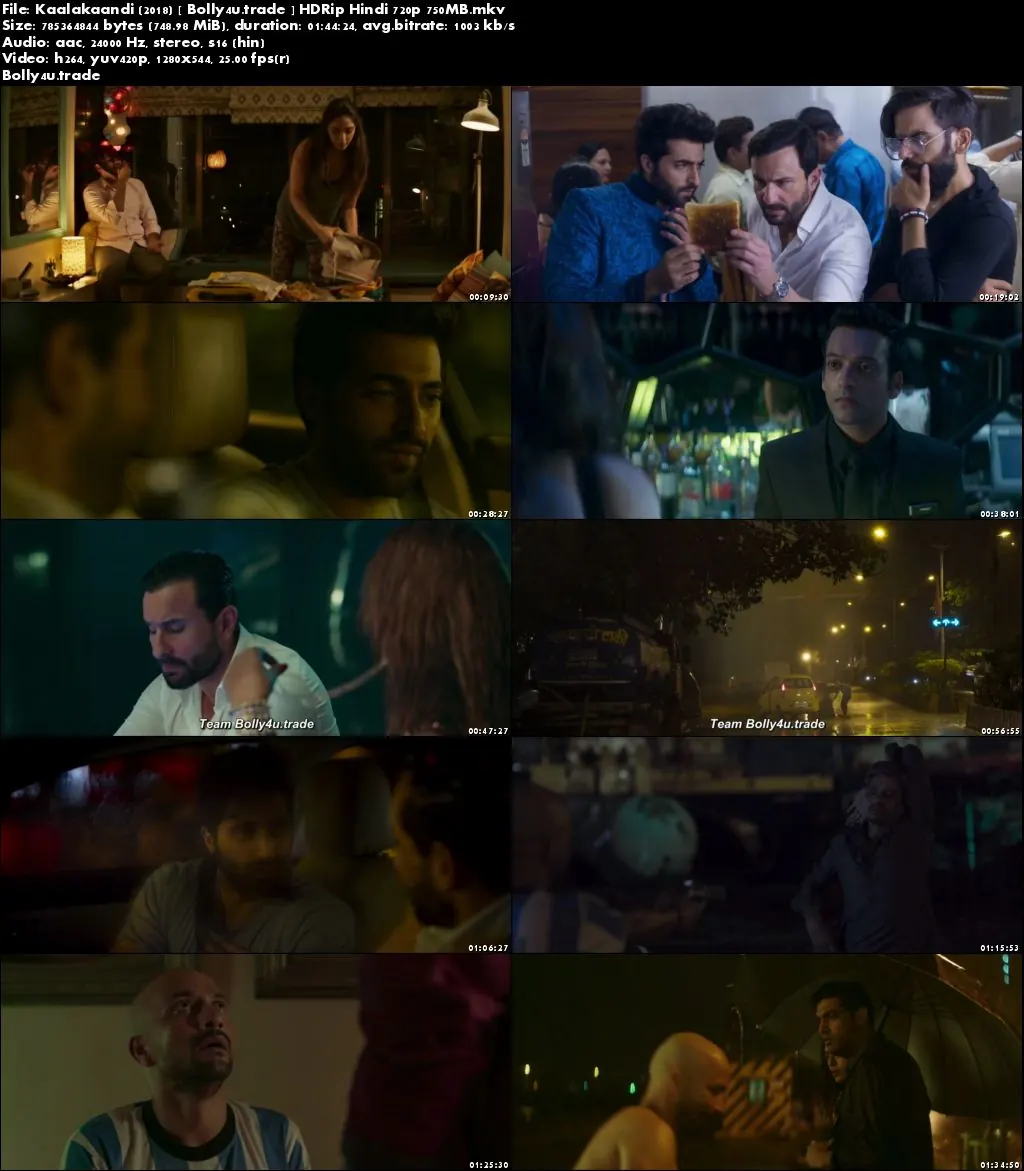 Kaalakaandi 2018 HDRip 750Mb Full Hindi Movie Download 720p