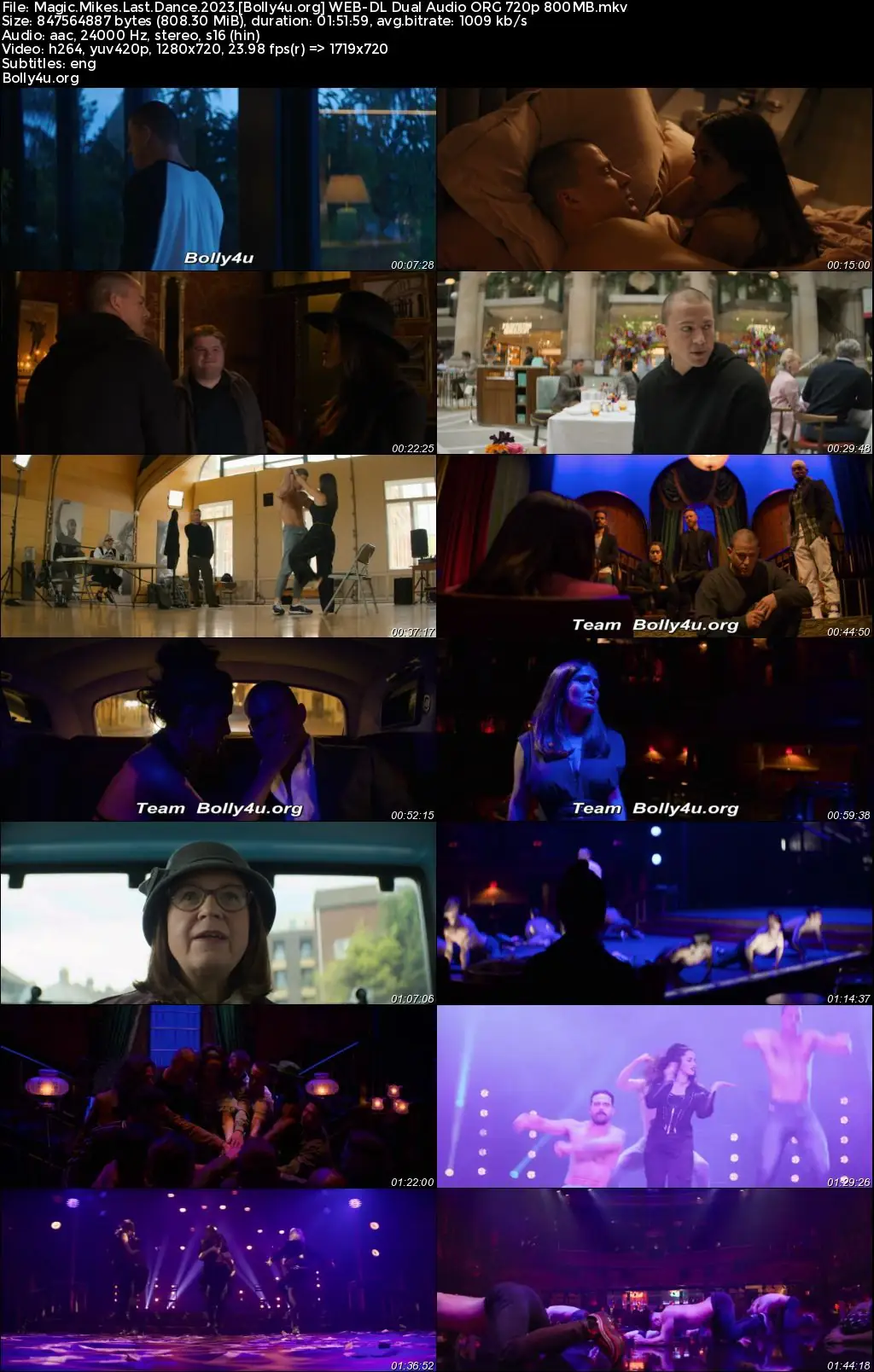 Magic Mikes Last Dance 2023 WEB-DL Hindi Dual Audio ORG Full Movie Download 1080p  720p  480p