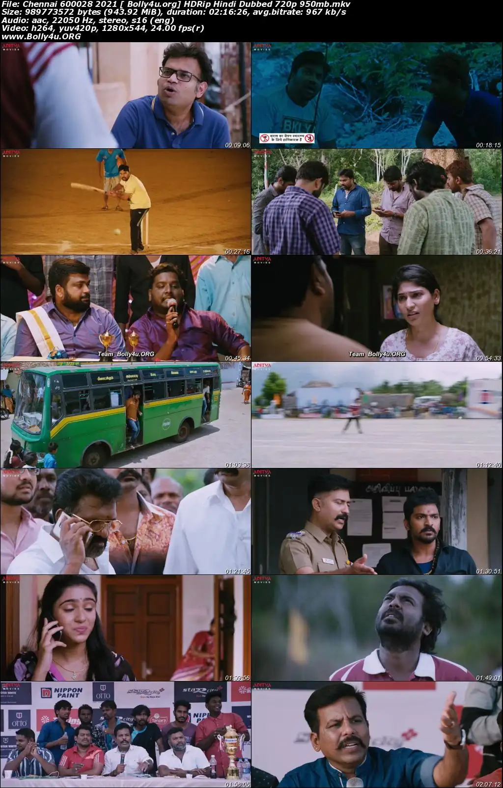 Chennai 600028 2021 HDRip 950Mb Hindi Dubbed 720p Download