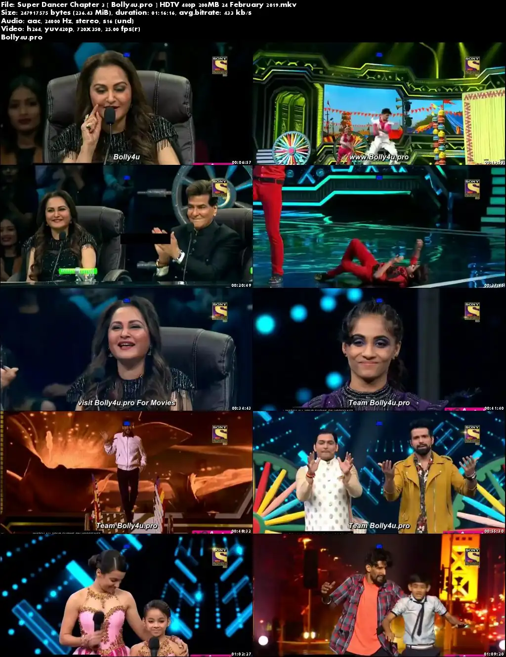 Super Dancer Chapter 3 HDTV 480p 200MB 24 February 2019 Download