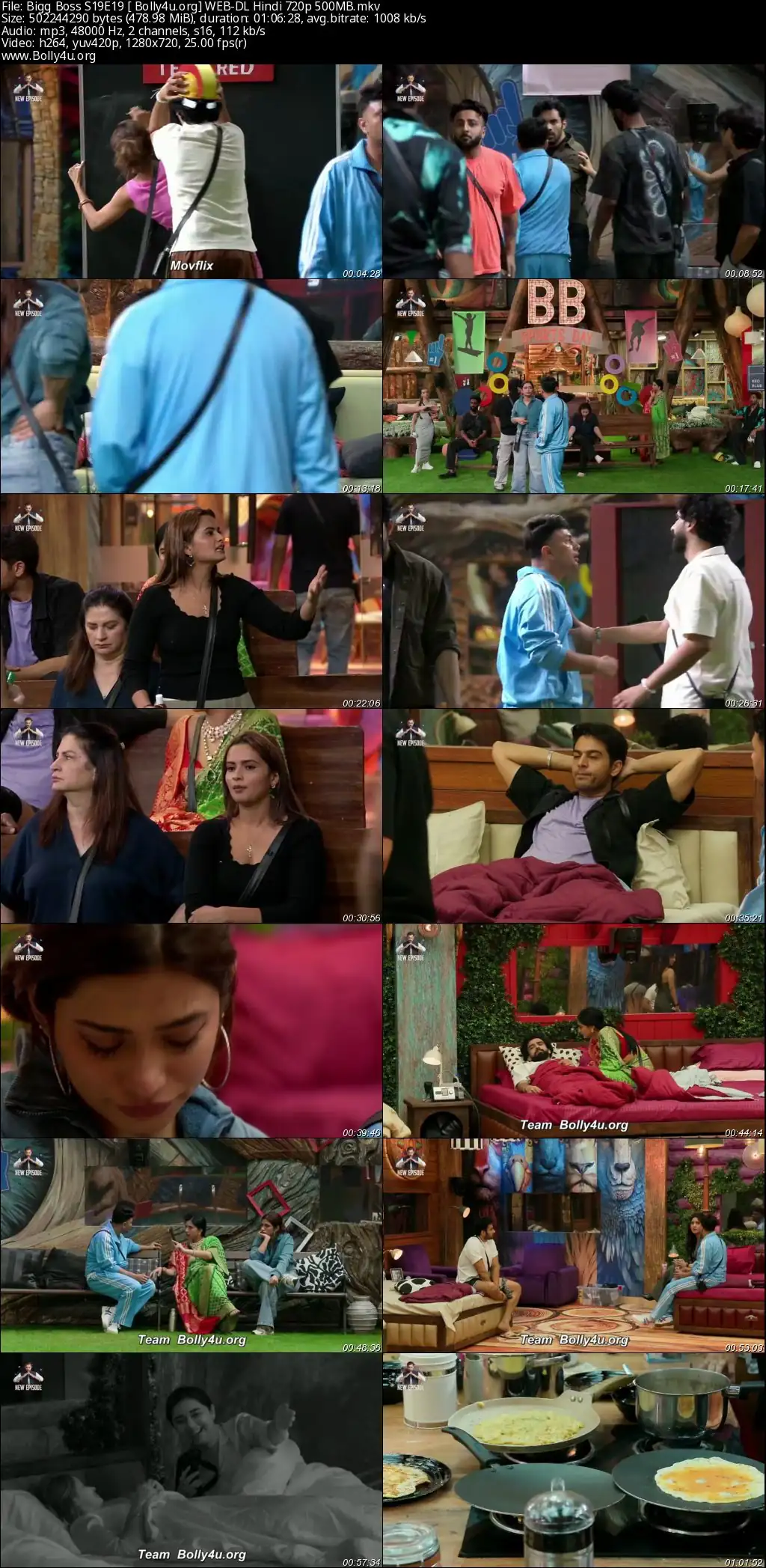 Bigg Boss 2025 WEB-DL Hindi S19EP19 Download 720p  480p