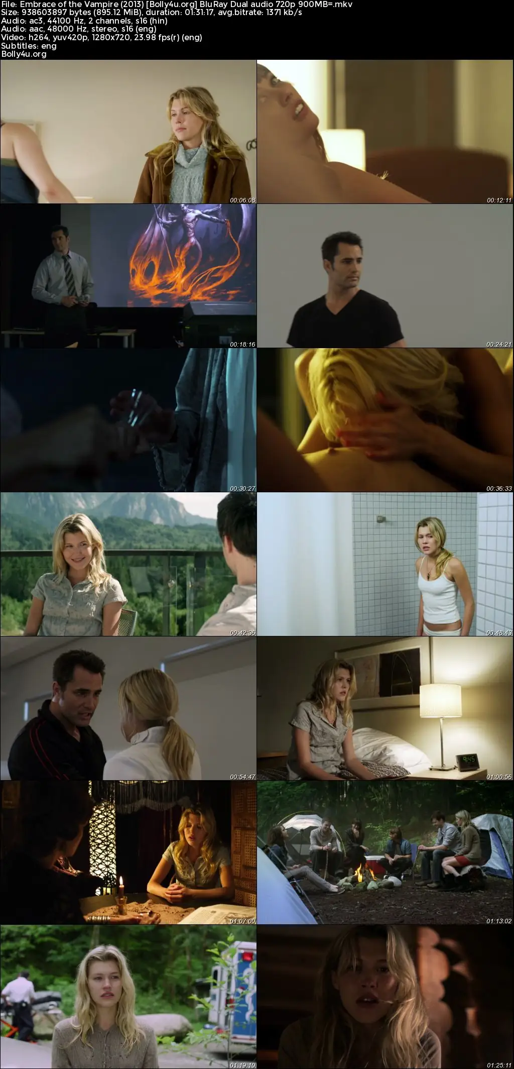 Embrace of the Vampire 2013 BluRay Hindi Dual Audio Full Movie Download 720p  480p