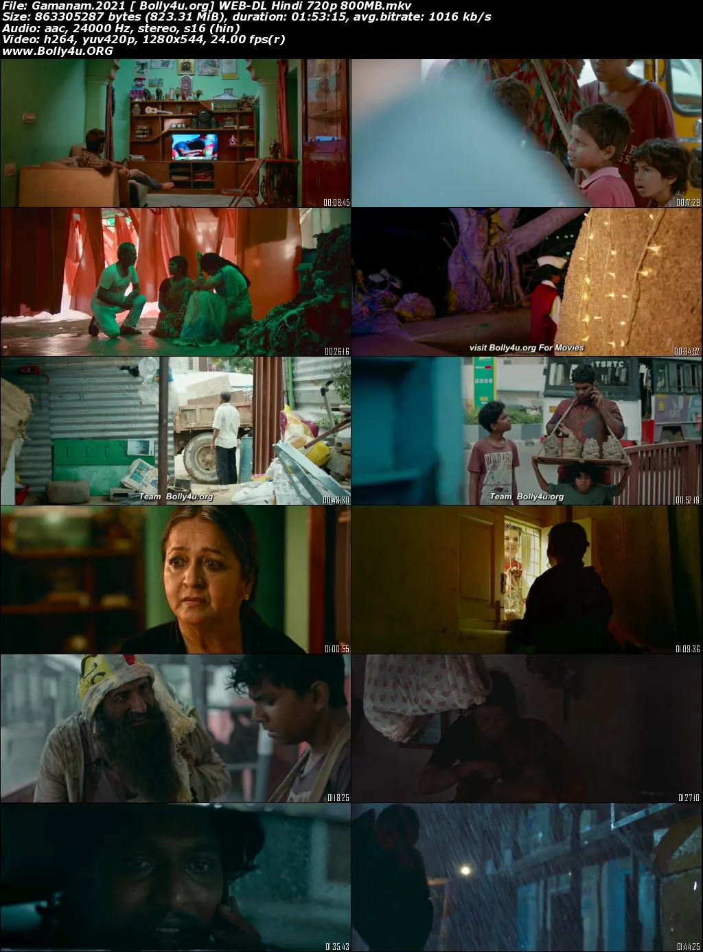 Gamanam 2021 WEB-DL Hindi Movie Download 720p  480p