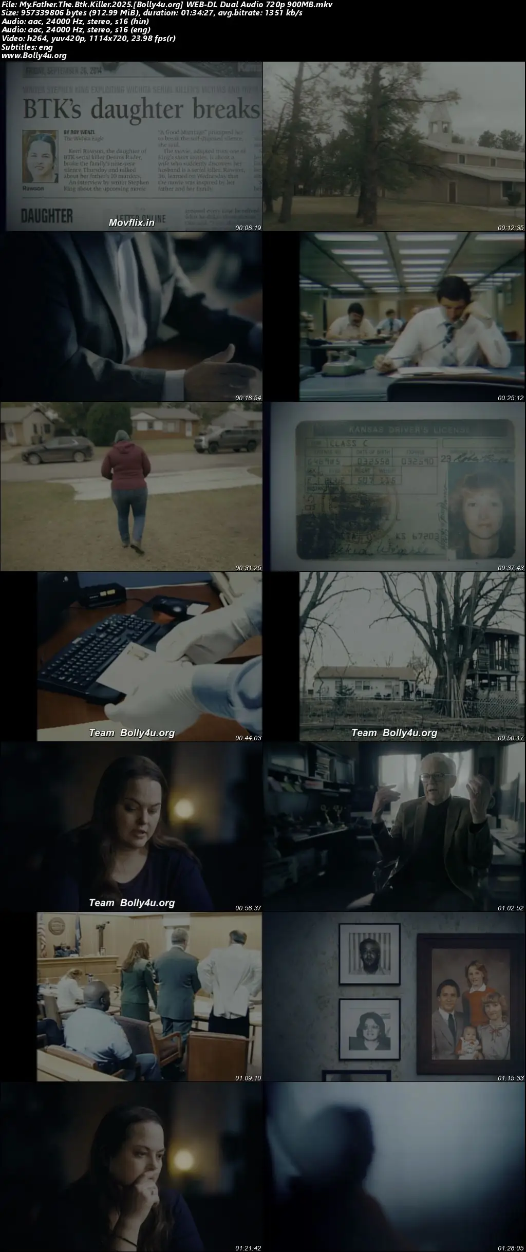My Father The BTK Killer 2025 WEB-DL Hindi Dual Audio ORG Full Movie Download 1080p  720p  480p