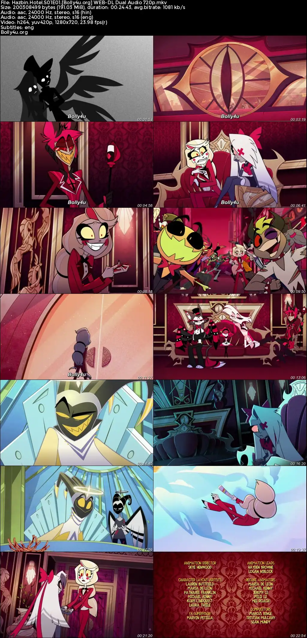 Hazbin Hotel 2024 WEB-DL Hindi Dual Audio ORG S01 Complete Download 720p  480p