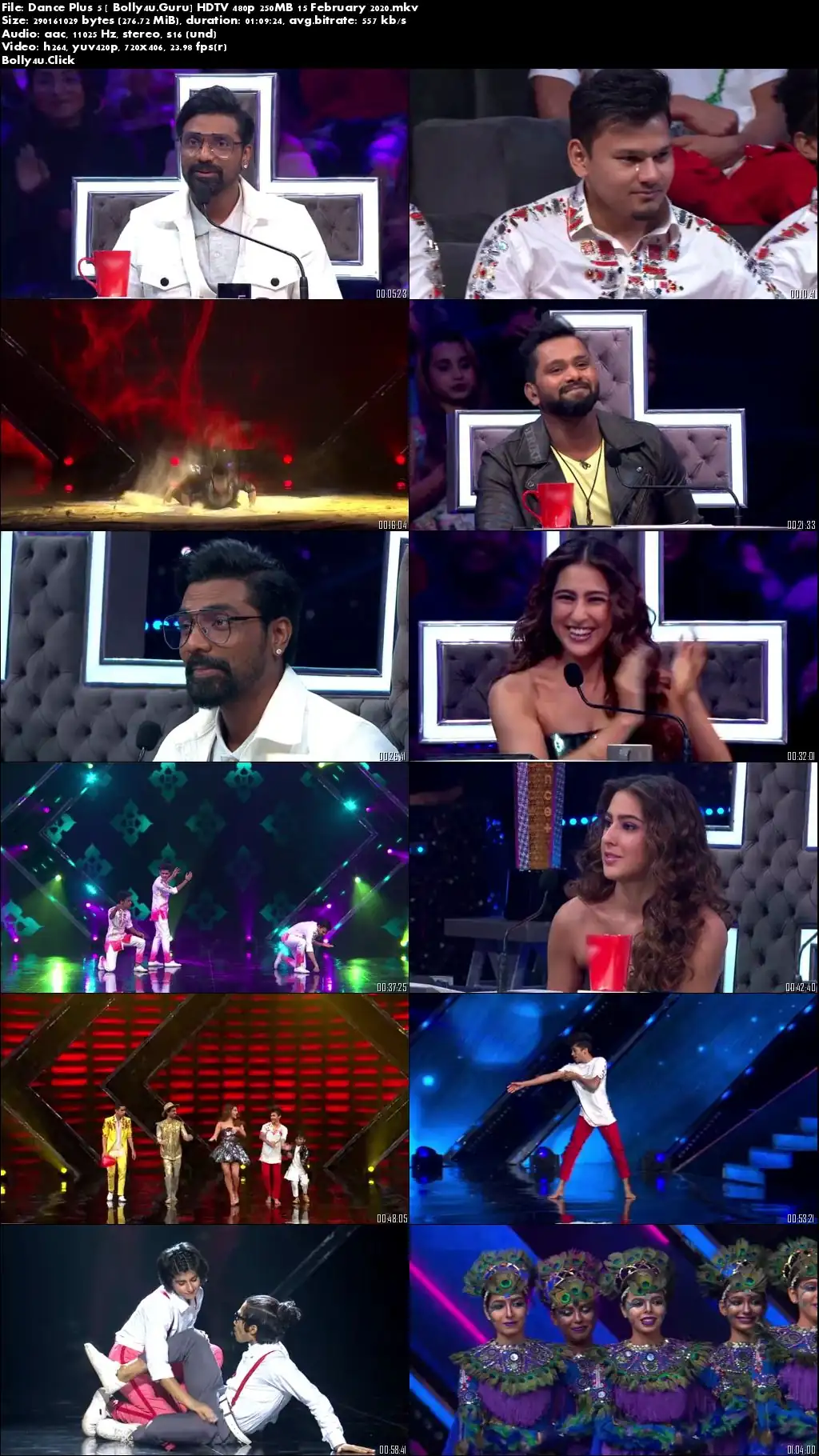 Dance Plus 5 HDTV 480p 250MB 15 February 2020 Download