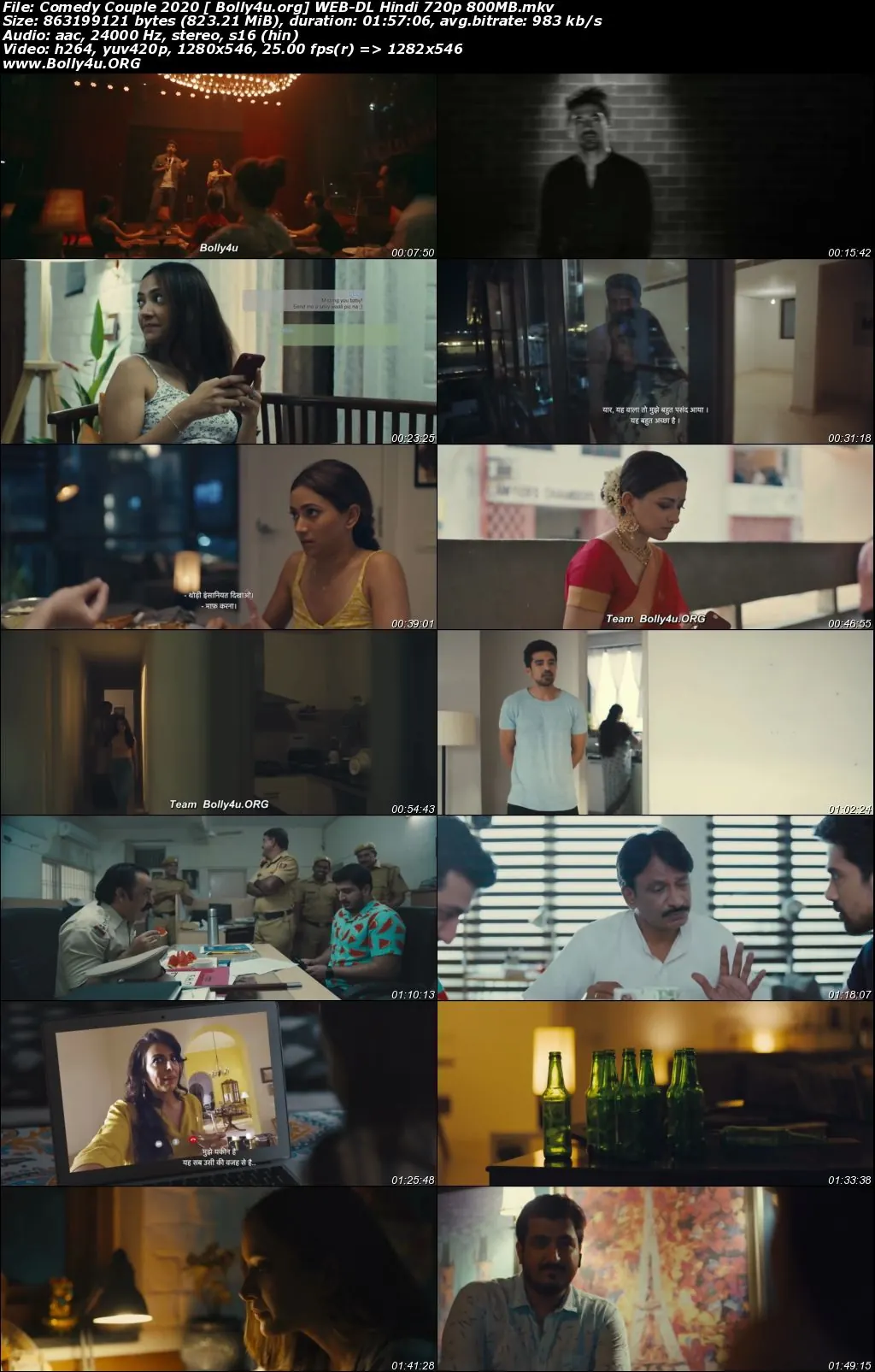 Comedy Couple 2020 WEB-DL 800Mb Hindi Movie Download 720p