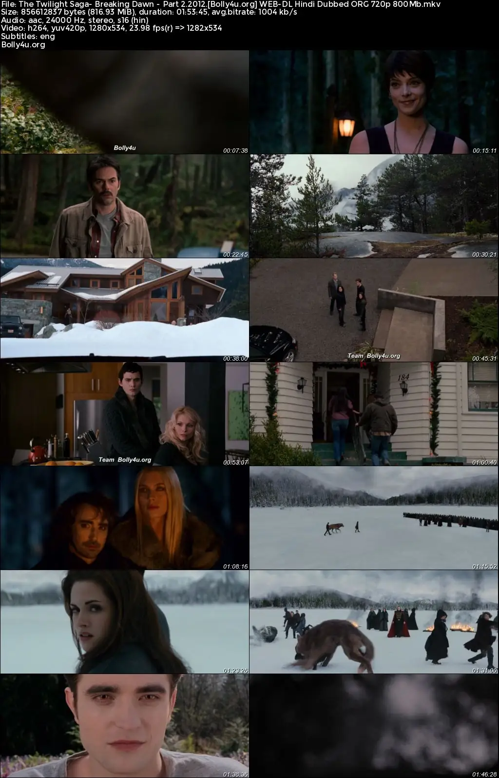 The Twilight Saga Breaking Dawn Part 2 2012 BluRay Hindi Dubbed ORG Full Movie Download 1080p  720p  480p Watch Online Free bolly4u