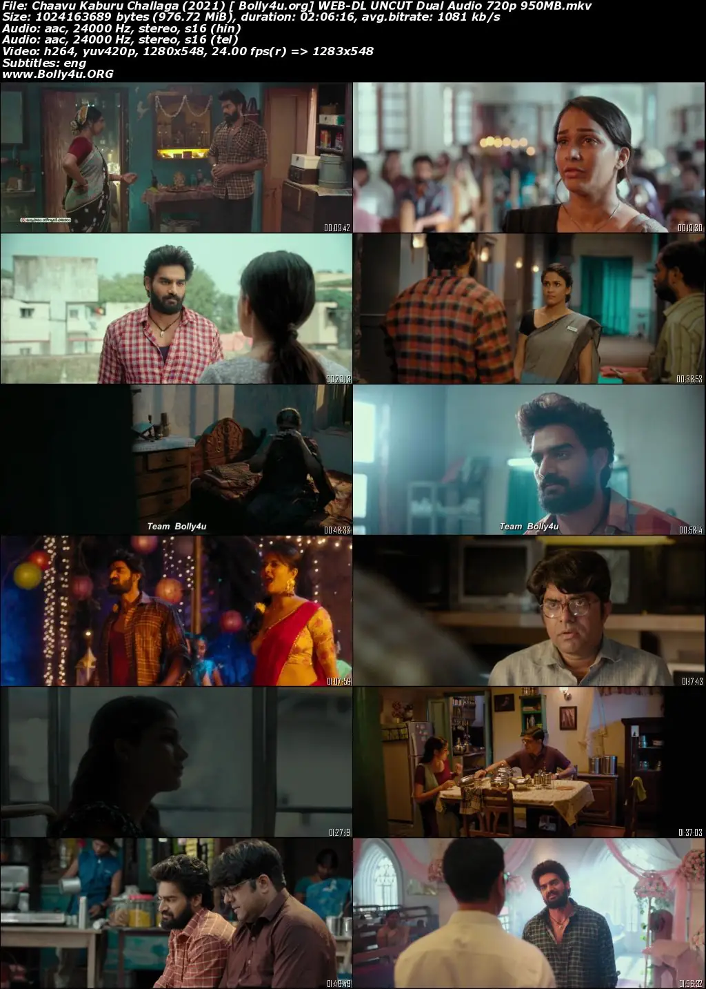 Chaavu Kaburu Challaga 2021 WEB-DL 400MB UNCUT Dual Audio 480p Download