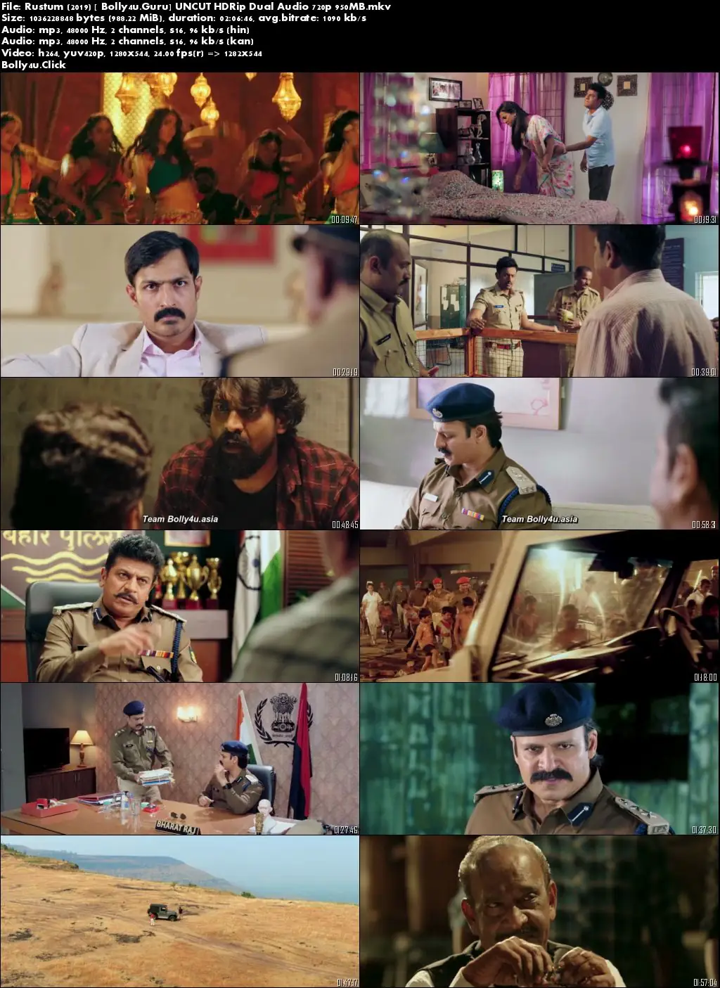 Rustum 2019 HDRip 400Mb UNCUT Hindi Dual Audio 480p Download