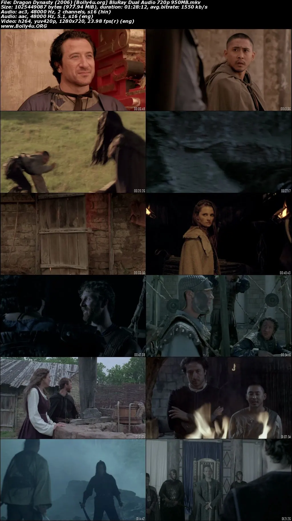 Dragon Dynasty 2006 BluRay Hindi Dual Audio Full Movie Download 720p  480p