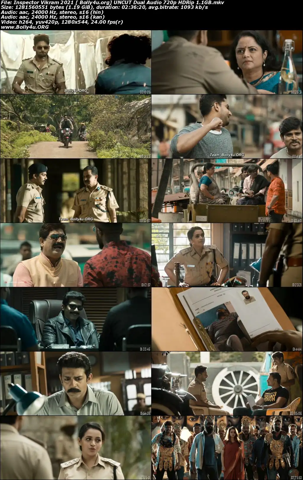 Inspector Vikram 2021 HDRip 1.1GB UNCUT Hindi Dual Audio 720p Download