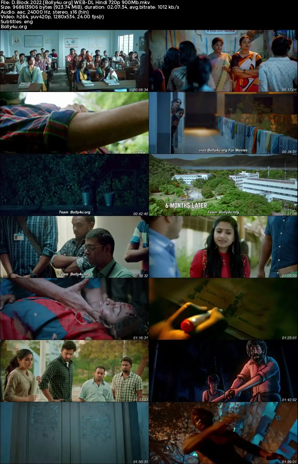 D Block 2022 WEB-DL Hindi Dubbed ORG Full Movie Download 1080p  720p  480p