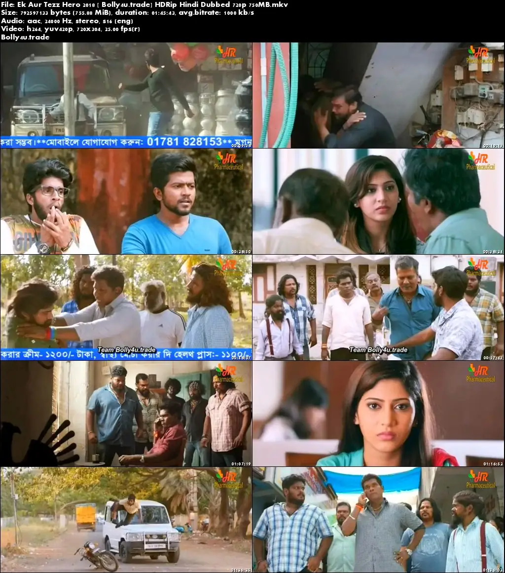 Ek Aur Tezz Hero 2018 HDRip 750MB Hindi Dubbed x264 Download