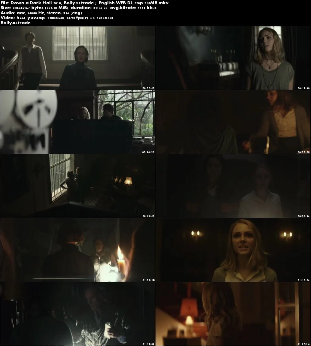 Down a Dark Hall 2018 WEB-DL 280MB Full English Movie Download 480p