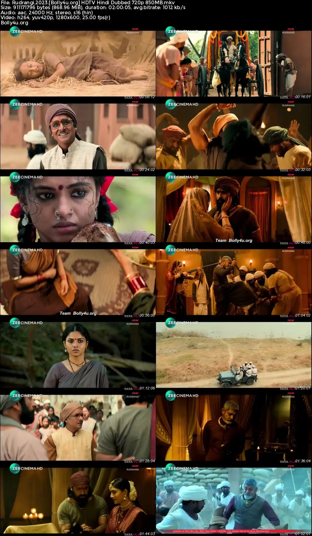 Rudrangi 2023 HDTV Hindi Dubbed Full Movie Download 1080p  720p  480p