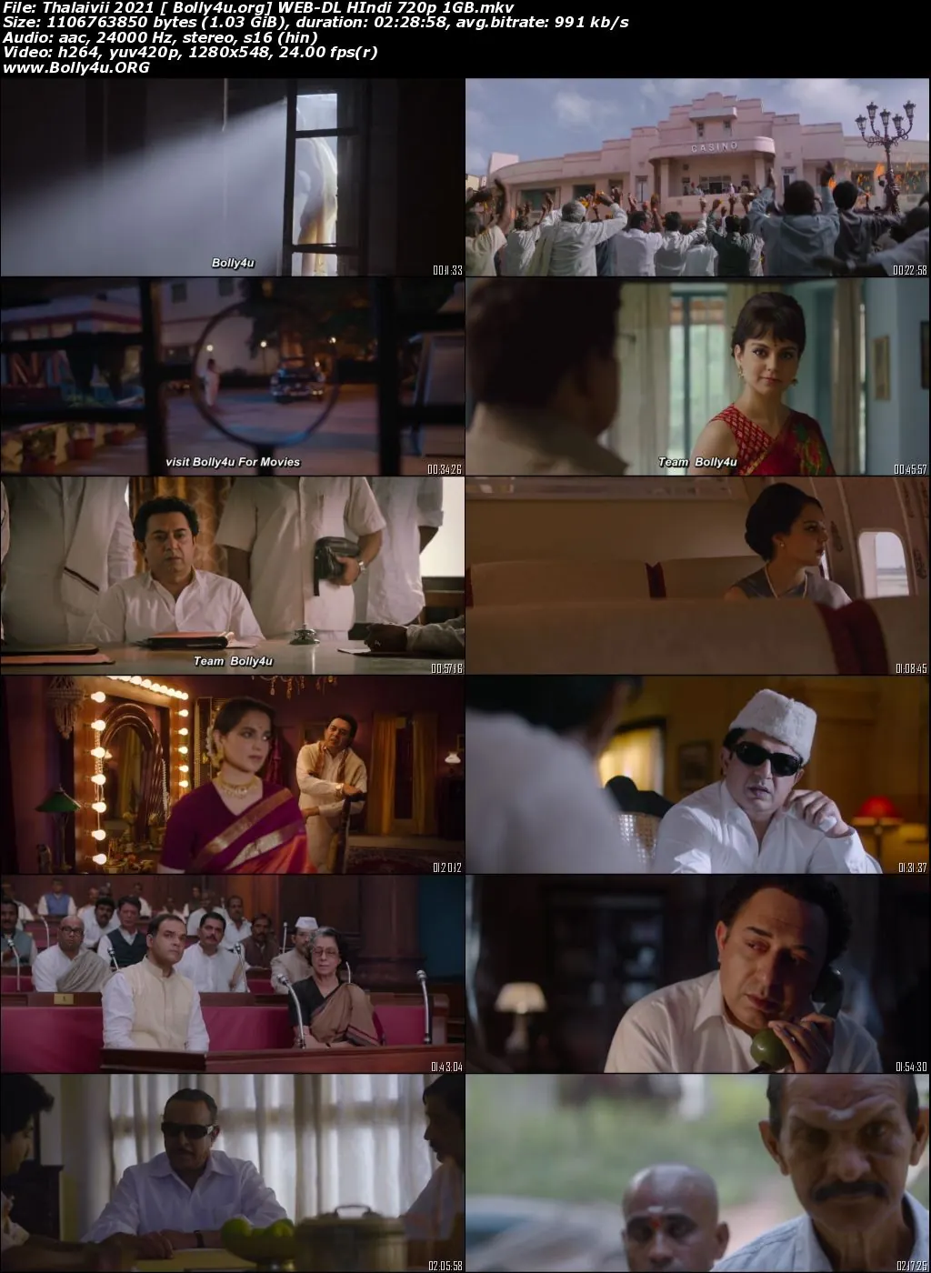 Thalaivii 2021 WEB-DL 1GB Hindi Movie Download 720p
