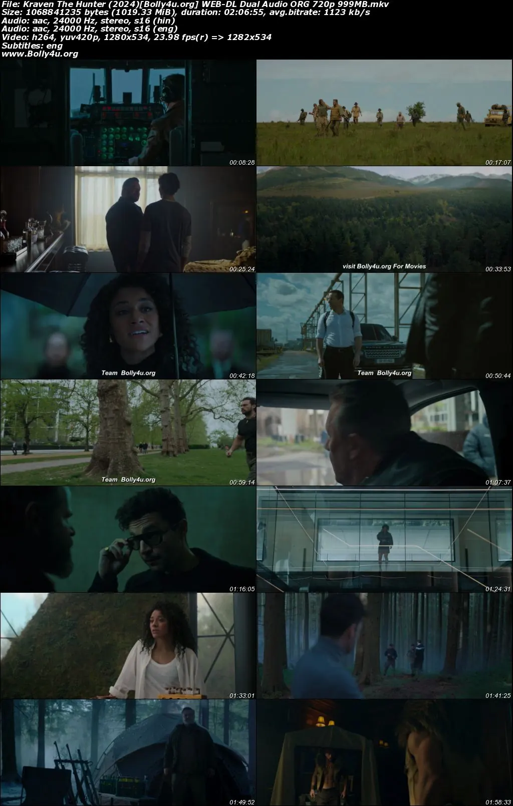 Kraven The Hunter 2024 WEB-DL Hindi Dual Audio ORG Full Movie Download 1080p  720p  480p