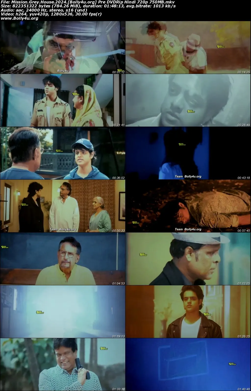 Mission Grey House 2025 Pre DVDRip Hindi Full Movie Download 1080p  720p  480p